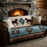Quilted sofa cover - Horse and sky — view 1