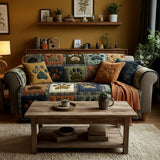 Quilted sofa cover - Paw and heart — view 5