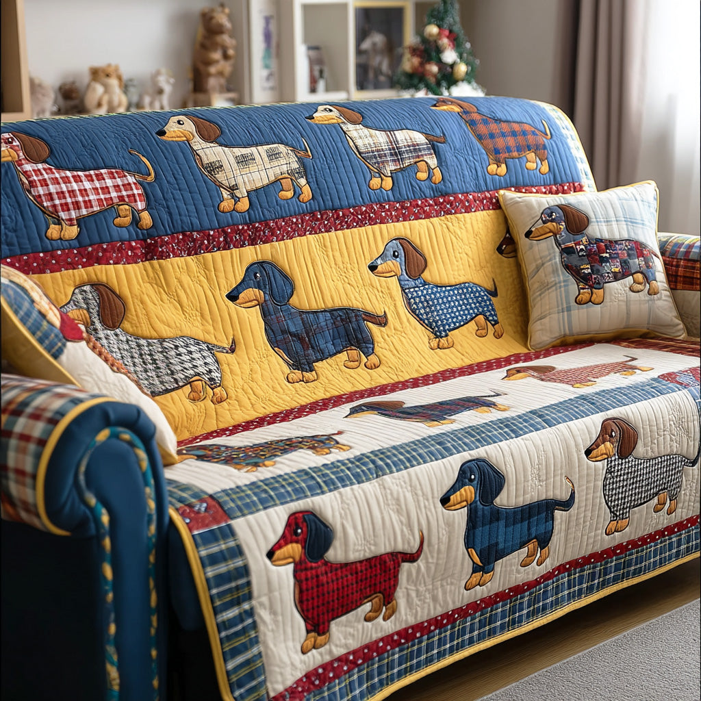 Quilted sofa cover - Minimalist style — view 1