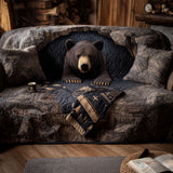 Quilted Sofa Cover - Midnight Forest — view 1