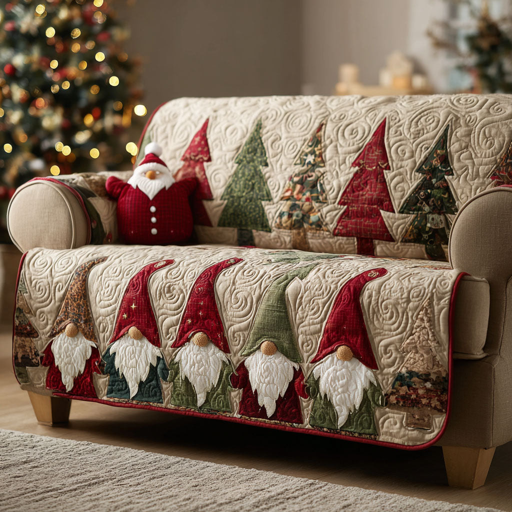 Quilted Sofa Cover - Crimson Dwarf — view 1