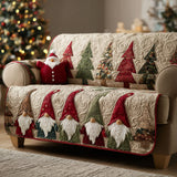 Quilted Sofa Cover - Crimson Dwarf — view 1