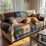 Quilted sofa cover - Rustic — view 1