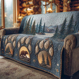 Quilted sofa cover - Rustic — view 1