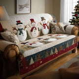 Quilted Sofa Cover - Snow Friends — view 1