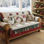 Quilted Sofa Cover - Snow Friends — view 5
