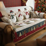 Quilted Sofa Cover - Snow Friends — view 2