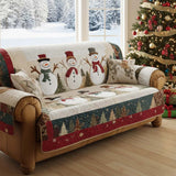 Quilted Sofa Cover - Snow Friends — view 4