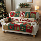 Quilted sofa cover - Winter pattern — view 1