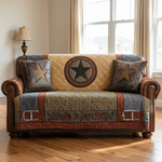 Quilted sofa cover - Texanischem star — view 1