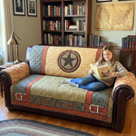 Quilted sofa cover - Texanischem star — view 4
