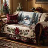 Quilted sofa cover - Festive pattern — view 1