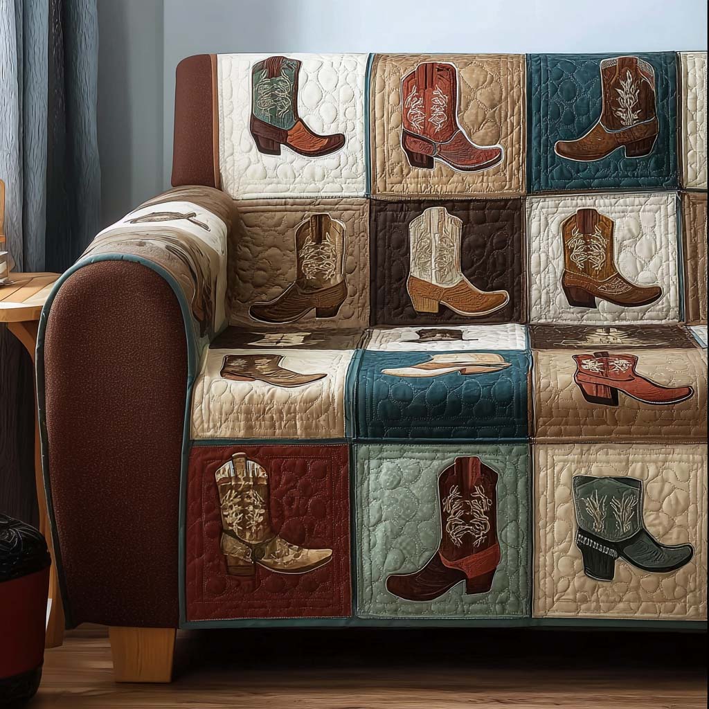 Quilted sofa cover - Wild West style — view 1
