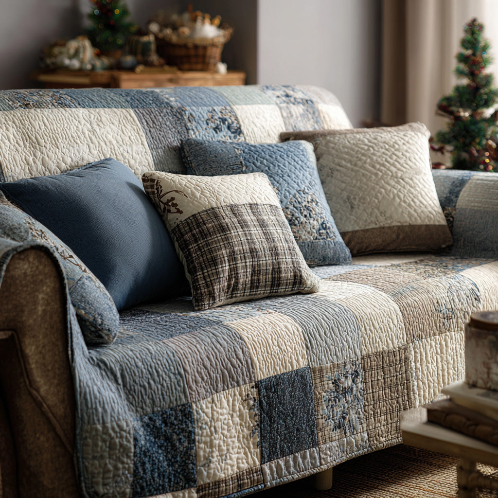 Quilted sofa cover - Country style — view 1