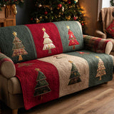 Quilted sofa cover - Christmas trees — view 1