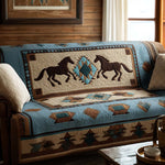 Quilted sofa cover - Wild motif — view 1
