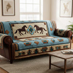 Quilted sofa cover - Wild motif — view 2