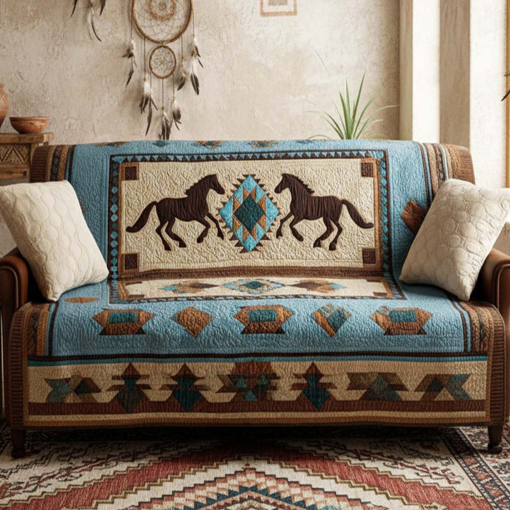 Quilted sofa cover - Wild motif — view 6