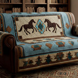 Quilted sofa cover - Wild motif — view 4