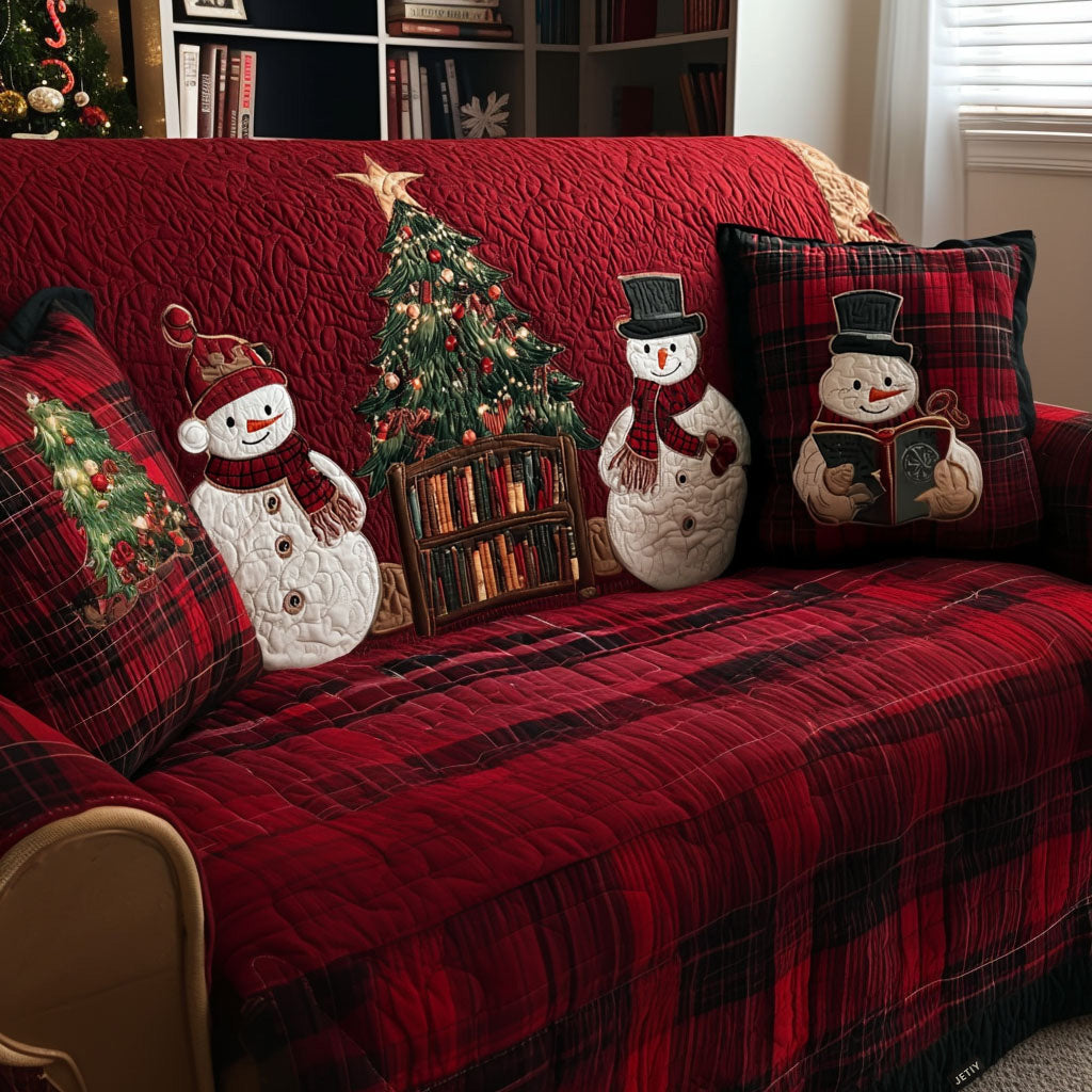 Quilted Sofa Cover - Winter Night — view 1