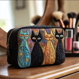 Quilted cosmetic bag - Dreamy cat — view 1