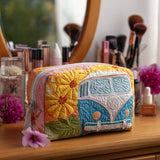 Quilted Cosmetic Bag - Golden Horizon — view 1