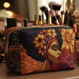 Quilted cosmetic bag - Gold Krone — view 1