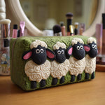 Quilted cosmetic bag with lambs — view 3