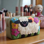 Quilted cosmetic bag with lambs — view 5