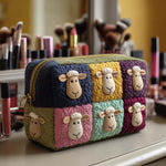 Quilted cosmetic bag with lambs — view 7