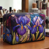Quilted cosmetic bag - Flower motif — view 1