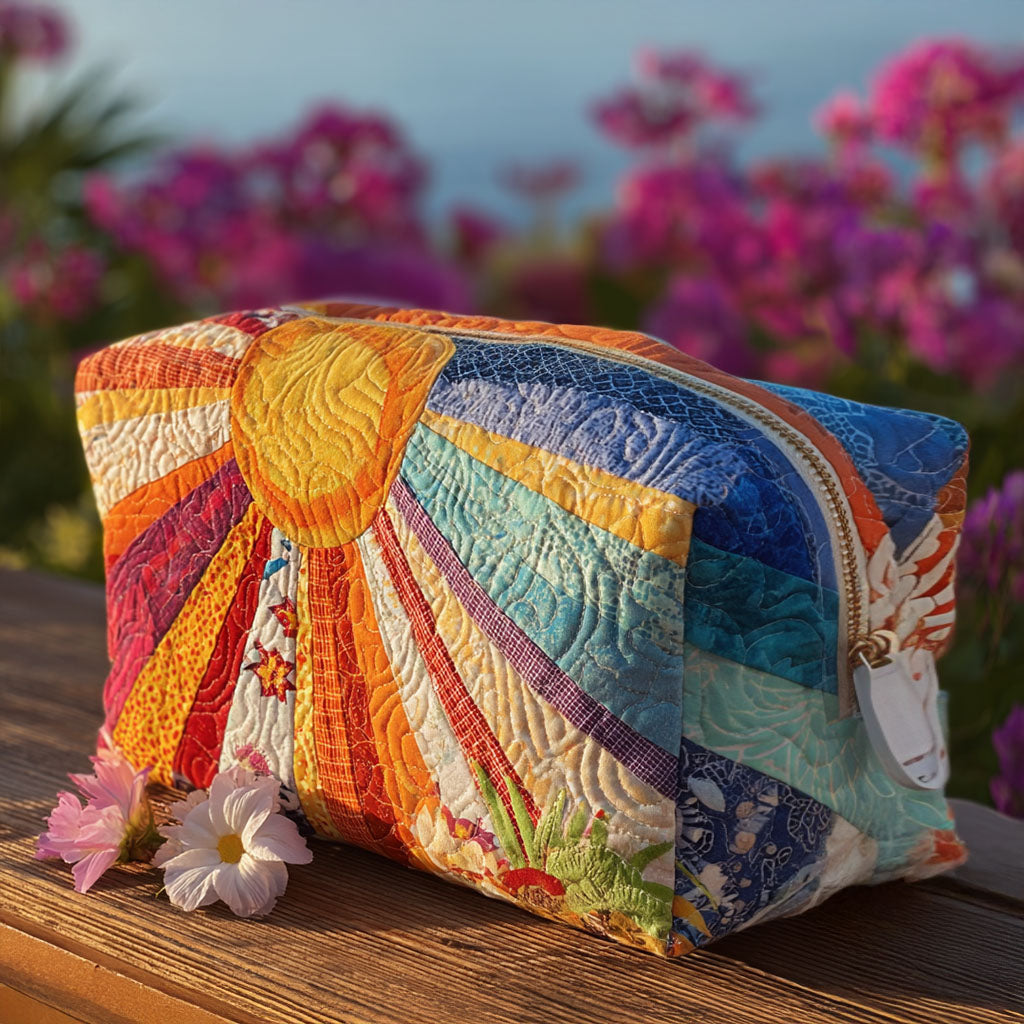 Quilted Cosmetic Bag - Boho Rays — view 1