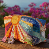 Quilted Cosmetic Bag - Boho Rays — view 1