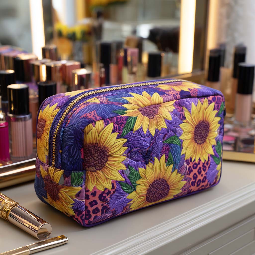 Quilted cosmetic bag - Decorative day — view 1
