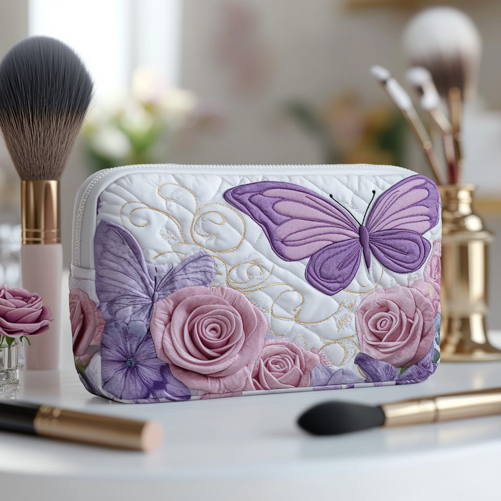 Quilted cosmetic bag - Elegant lavender — view 1