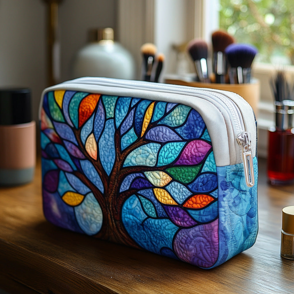 Quilted cosmetic bag - Tree of Life — view 1