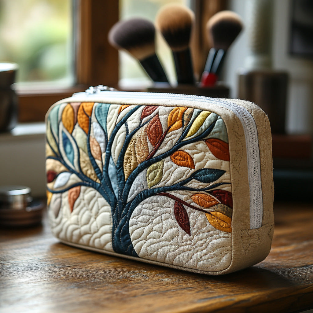 Quilted cosmetic bag - Tree of Life — view 1