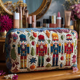 Quilted Cosmetic Bag - Glowing Nutcracker — view 1