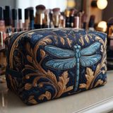 Quilted cosmetic bag - Glowing dragonfly — view 1