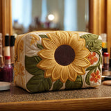 Quilted cosmetic bag - Shining flower — view 1
