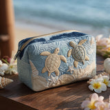 Quilted cosmetic bag - Fine shells — view 1