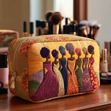 Quilted cosmetic bag - Fine pattern — view 1