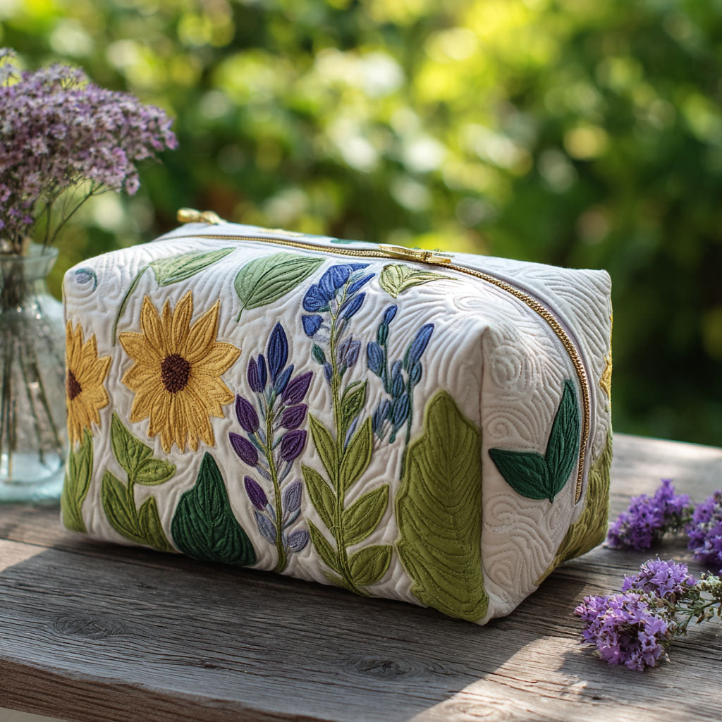 Quilted cosmetic bag - Finom Rasen — view 1