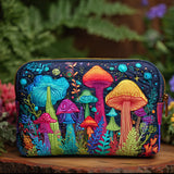Quilted cosmetic bag - Peace mushroom — view 1