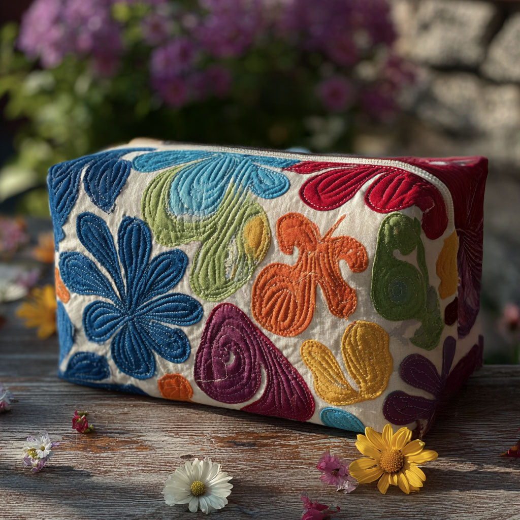 Quilted cosmetic bag - Harmonischem pattern — view 1