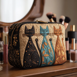 Quilted cosmetic bag - Harmonischer cat — view 1