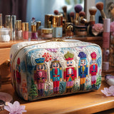 Quilted Cosmetic Bag - Christmas Nutcracker — view 1