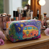Quilted cosmetic bag - Kosmischer travel — view 1