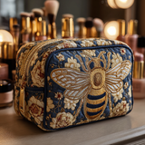 Quilted cosmetic bag - Bees and flowers — view 1