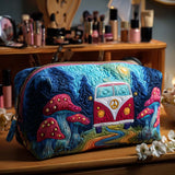 Quilted Cosmetic Bag - Moonlight Travel — view 1
